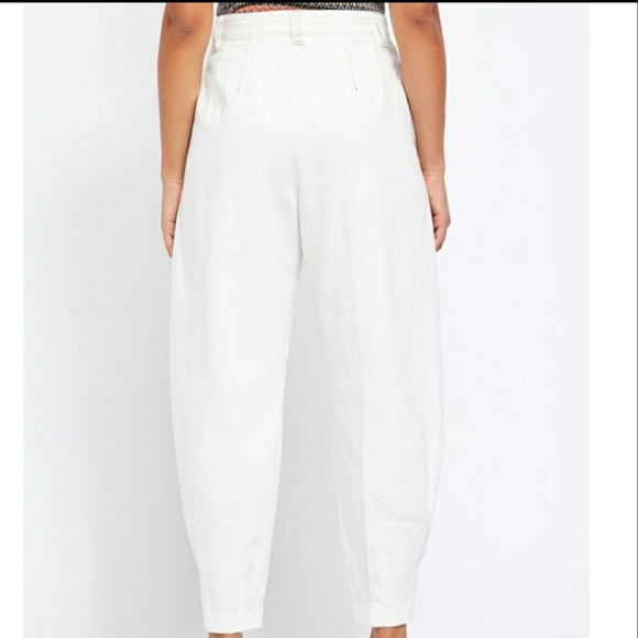 Free PeopleWomen's White Barcelona Balloon Pants - Picture 6 of 12